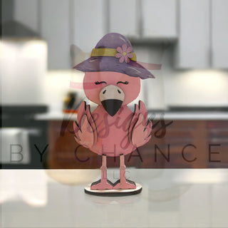 Take and Make - Flamingo Shelf Sitter with 13 Interchangeable Hats