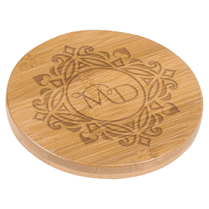 3 1/2" Round Bamboo Coaster