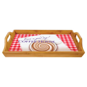 16 1/2" x 9 3/4" Bamboo Serving Tray (Insert/Plate not included)