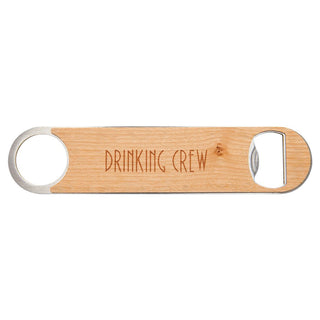 1 1/2" x 7" Bottle Opener with Wood Veneer