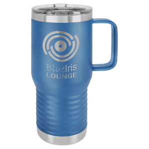 Polar Camel 20 oz. Royal Blue Vacuum Insulated Travel Mug with Slider Lid