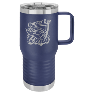 Polar Camel 20 oz. Navy Blue Vacuum Insulated Travel Mug with Slider Lid