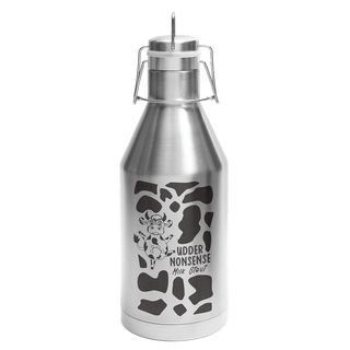 Polar Camel 64oz. Stainless Steel Vacuum Insulated Growler with Swing-Top Lid