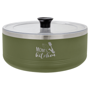 Polar Camel Olive Green 3 Quart Serving Bowl with Lid