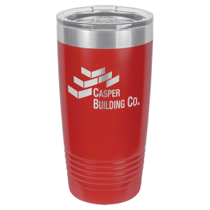 Polar Camel 20 oz. Red Vacuum Insulated Ringneck Tumbler with Clear Lid