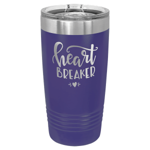 Polar Camel 20 oz. Purple Insulated Ringneck Tumbler with Slider Lid