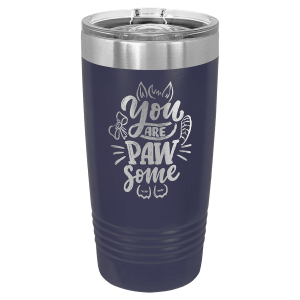 Polar Camel 20 oz. Navy Blue Insulated Ringneck Tumbler with Slider Lid