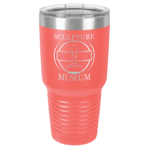 Polar Camel 30 oz. Coral Vacuum Insulated Ringneck Tumbler with Clear Lid