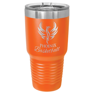 Polar Camel 30 oz. Orange Insulated Ringneck Tumbler with Slider Lid