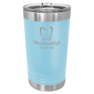 Polar Camel Light Blue 16 oz. Pint with Slider Lid