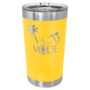 Polar Camel Yellow 16 oz. Pint with Slider Lid