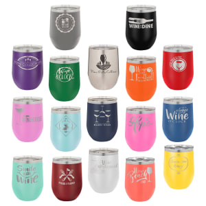 Polar Camel 12 oz. Vacuum Insulated Stemless Wine Tumbler Sample Set