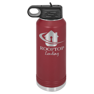 Polar Camel 32 oz. Maroon Water Bottle